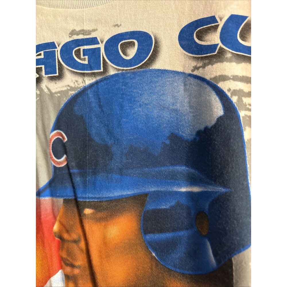 Vintage 1998 Sammy Sosa NL MVP Home Run Tour T-Shirt MLB Chicago Cubs XL - Picture 14 of 16